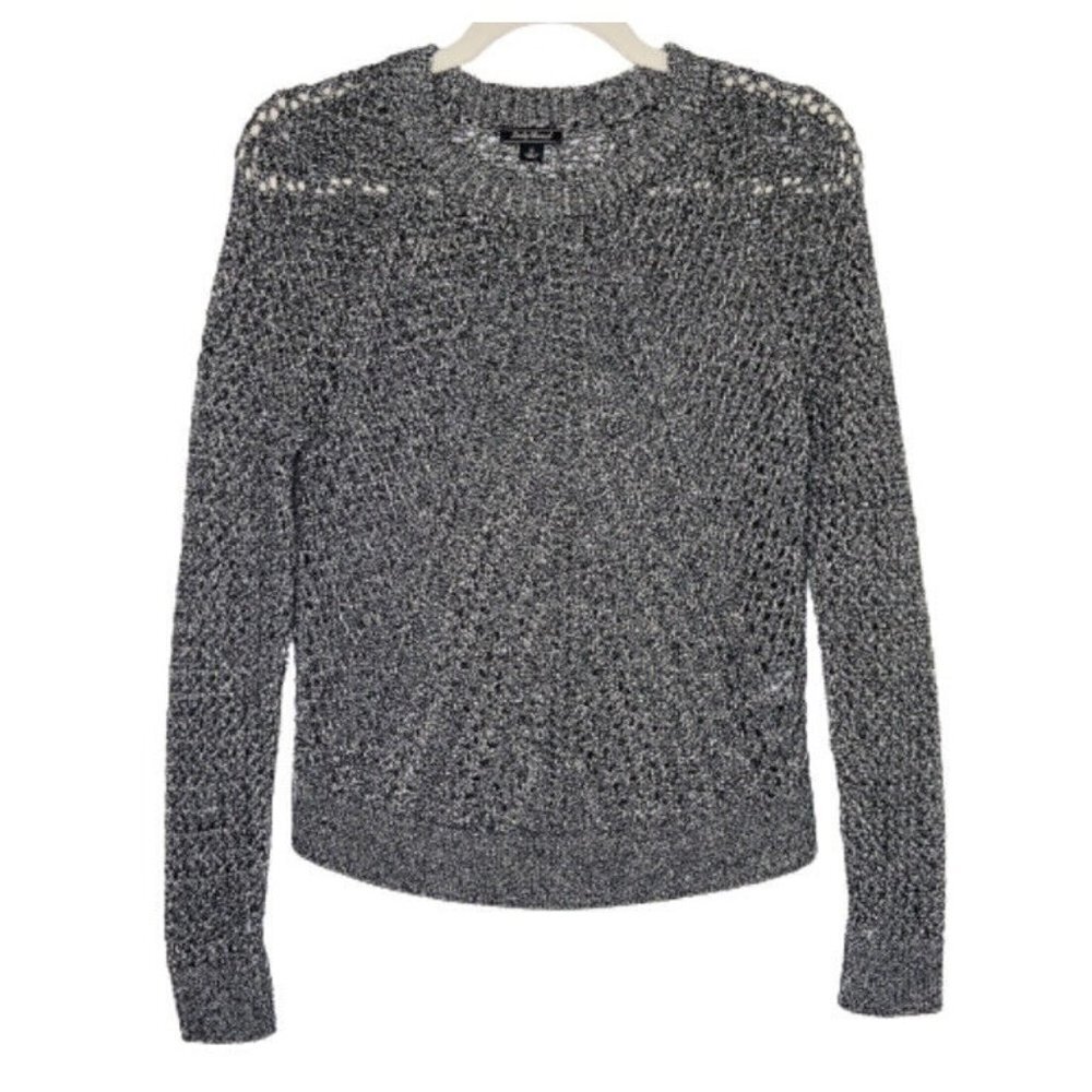 Lucky‎ Brand Sweater Womens Size Small Black White Knit